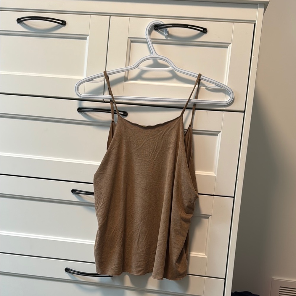 Brown Suade Women's Tank